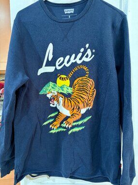 RARE Levi's Tiger Crew Sweatshirt M EUC